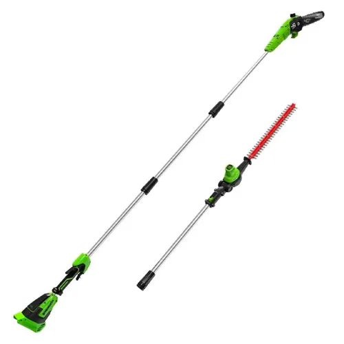 Высоторез-кусторез 2-в-1 аккумуляторный Greenworks 40V G40PSH 1303907, без АКБ и ЗУ